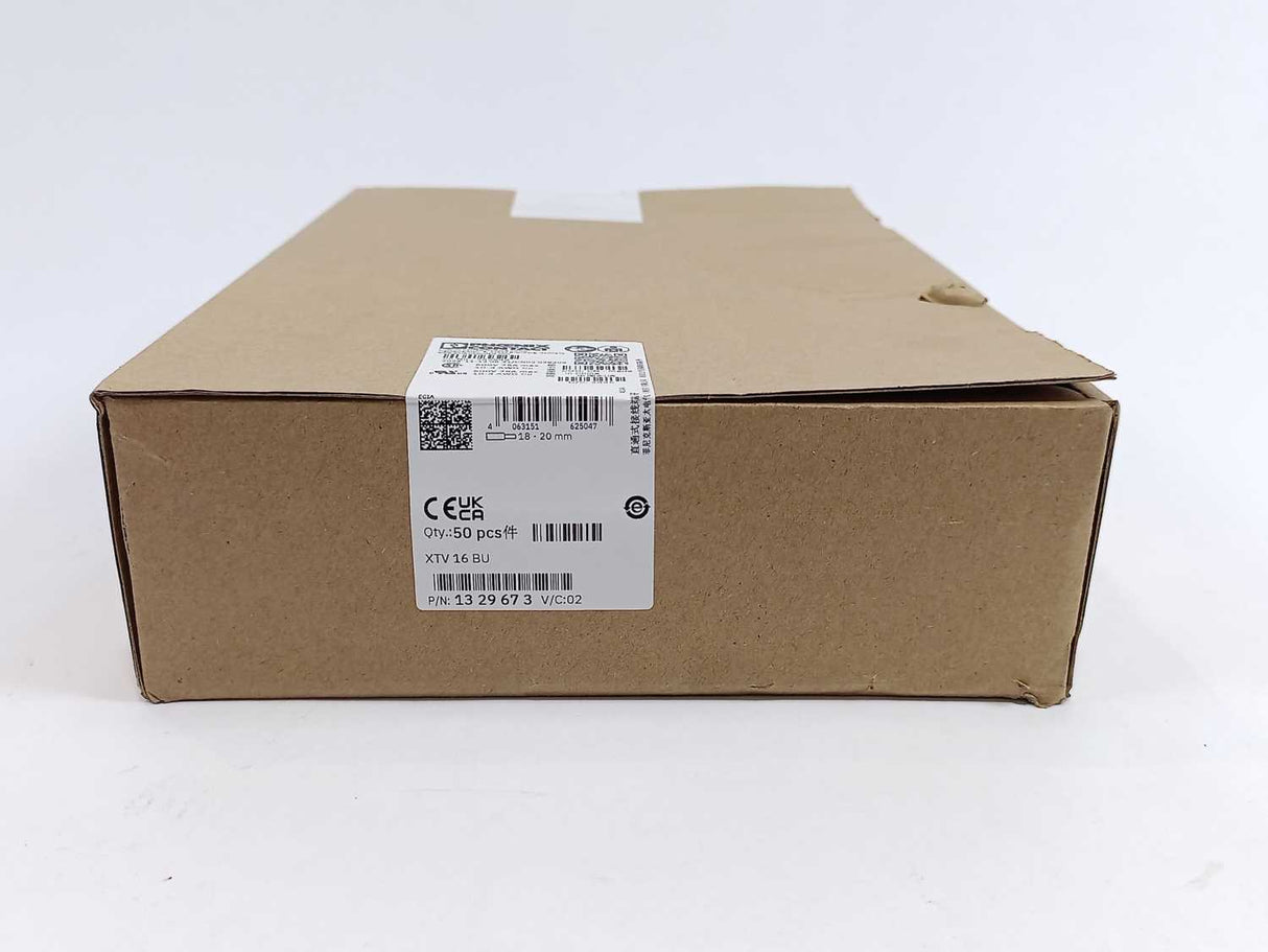 Phoenix Contact 1329673 XTV 16 BU - Feed-Through Terminal Block Batch 50 pcs.