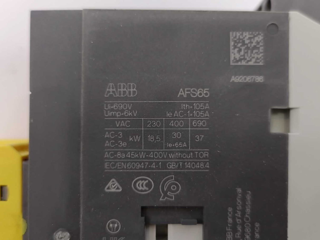 ABB 1SBL387082R1322 AFS65 Contactor: 3-pole | NO x3