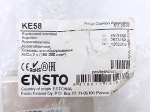 Ensto KE58 Universal Terminal 2 x (150-300 mm²), 630A