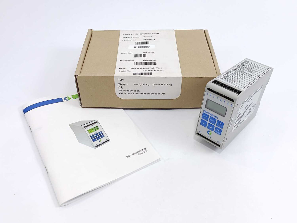 CG Drives & Automation 01-2520-45 Emotron M20 3x380-500V Shaft Power Monitor