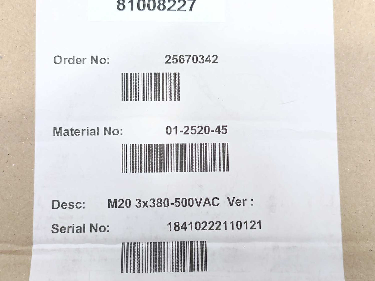 CG Drives & Automation 01-2520-45 Emotron M20 3x380-500V Shaft Power Monitor