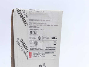 TE Connectivity 1SNK705011R0000 DIN Rail Terminal Blocks 50 Pcs.