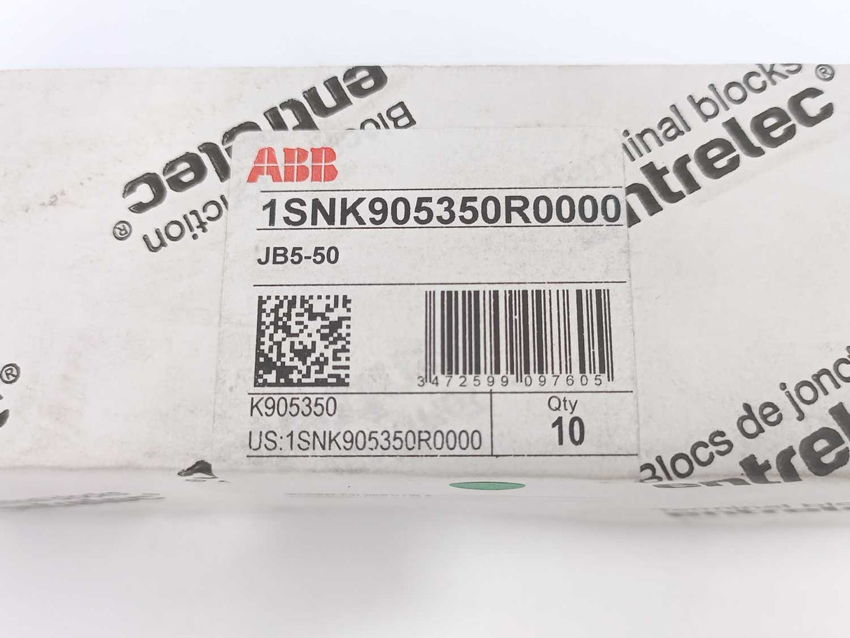 ABB 1SNK905350R0000 JB5-50 Comb Bridge Batch 10 Pcs.