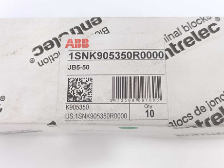 ABB 1SNK905350R0000 JB5-50 Comb Bridge Batch 10 Pcs.