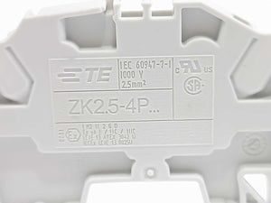 ABB 1SNK705012R0000 ZK2.5-4P Spring Clamp Terminal Block Batch 50 Pcs.