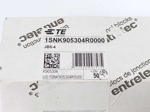TE Connectivity 1SNK905304R0000 JB5-4 4 Pole Jumper Bar Batch 47 Pcs.