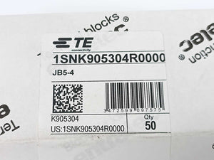 TE Connectivity 1SNK905304R0000 JB5-4 4 Pole Jumper Bar Batch 47 Pcs.