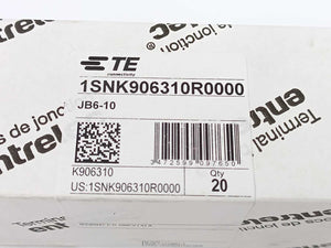 TE Connectivity 1SNK906310R0000 JB6-10 10 Pole Jumper Bar Batch 20 Pcs.