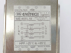Emitech ME-40SL18 EMI Filter