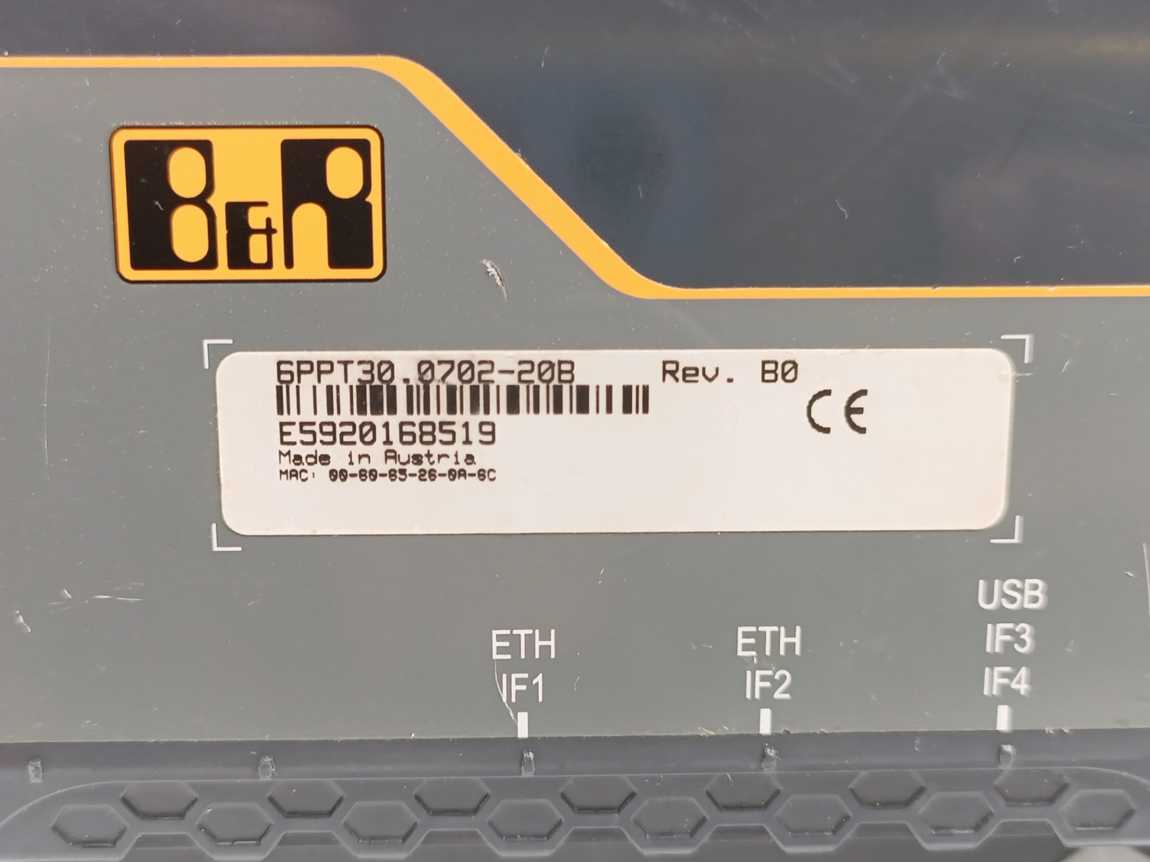 B&R 6PPT30.0702-20B Power Panel T30
