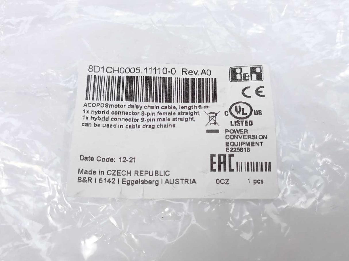 B&R 8D1CH0005.11110-0 ACOPOSmotor Compact Power Cable