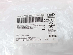 B&R 8D1CH0003.11120-0 ACOPOSmotor Compact Power Supply Cable