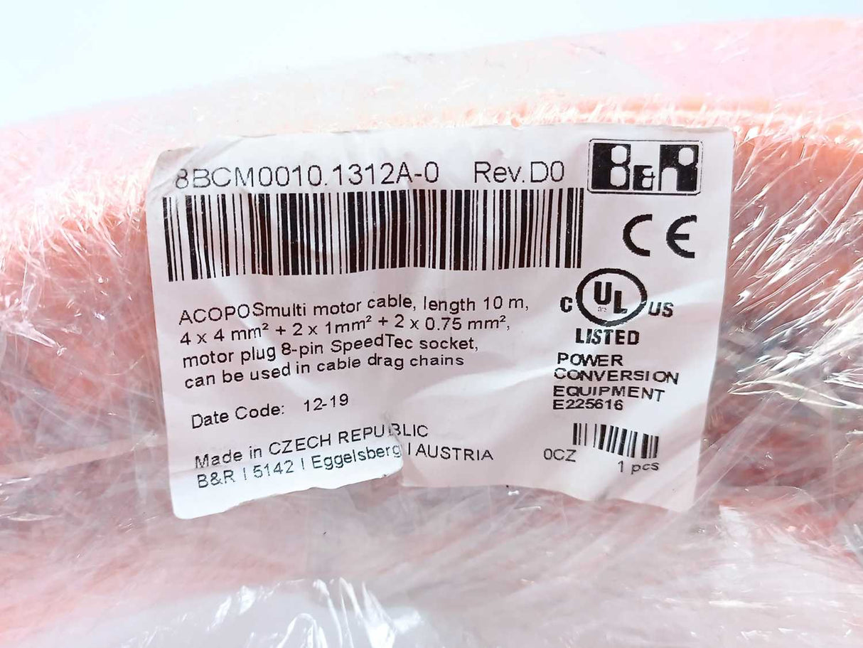 B&R 8BCM0010.1312A-0 ACOPOSmulti Motor Cable