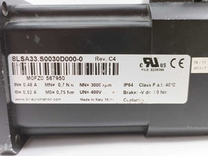 B&R 8LSA33.S0030D000-0 AC Synchronous Servo Motor