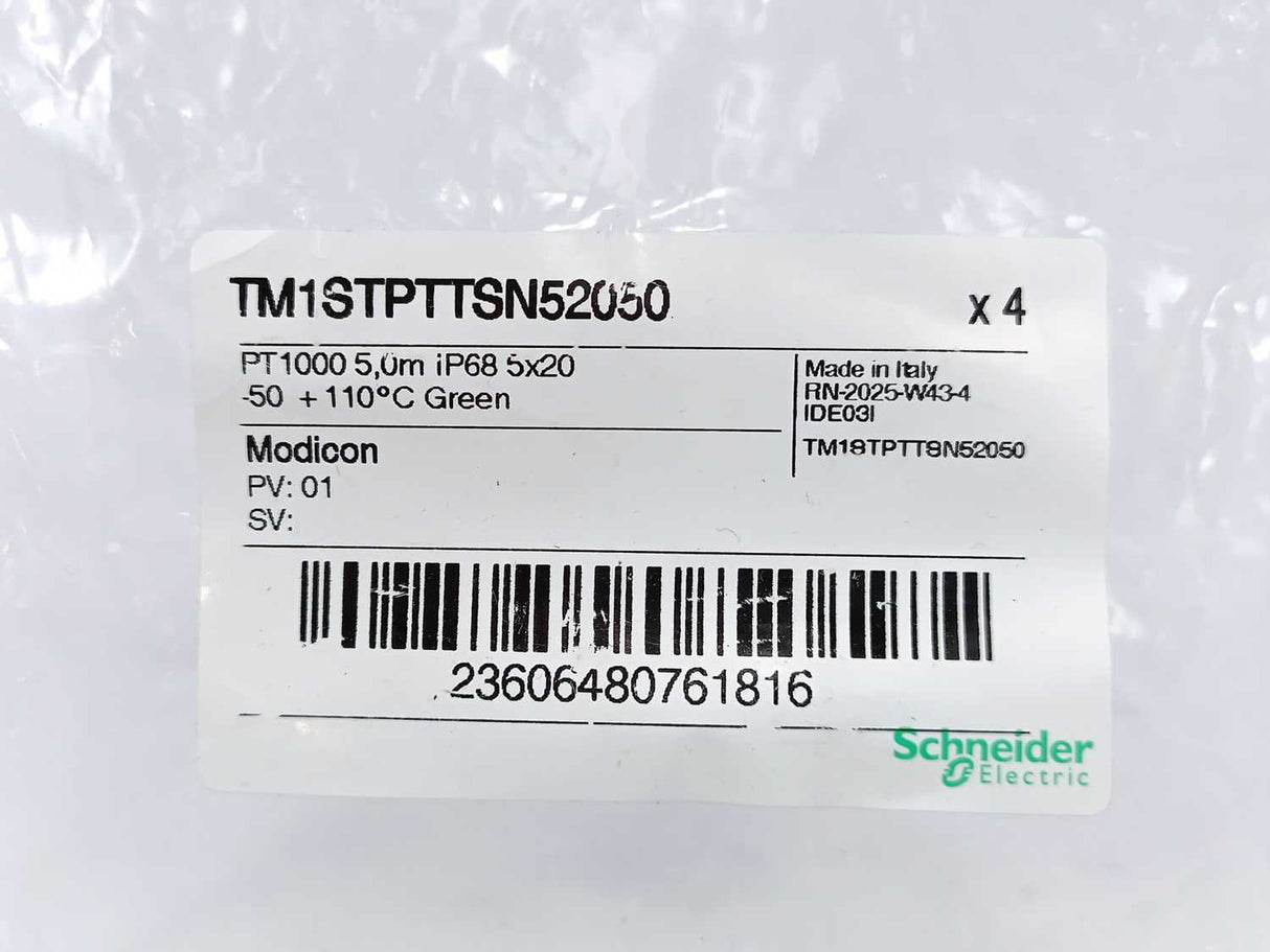 Schneider Electric TM1STPTTSN52050 Modicon Thermal Sensor Probe Batch 4 Pcs.