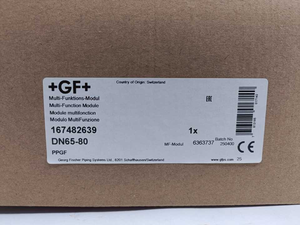 +GF+ 167482639 Multi-Function Module DN65-80