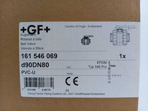 +GF+ 161546069 PVC-U/EPDM Ball Valve New Pro Version D90DN80