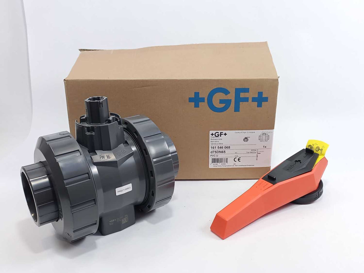 +GF+ 161546068 PVC-U/EPDM Ball Valve New Pro Version D75DN65
