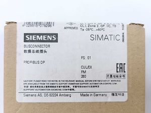Siemens 6ES7972-0BB42-0XA0 Busconnector DP, Connection Plug for PROFIBUS
