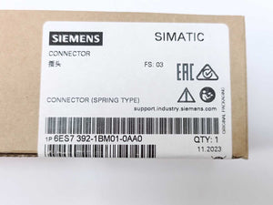 Siemens 6ES7392-1BM01-0AA0 SIMATIC Connector (Spring Type)