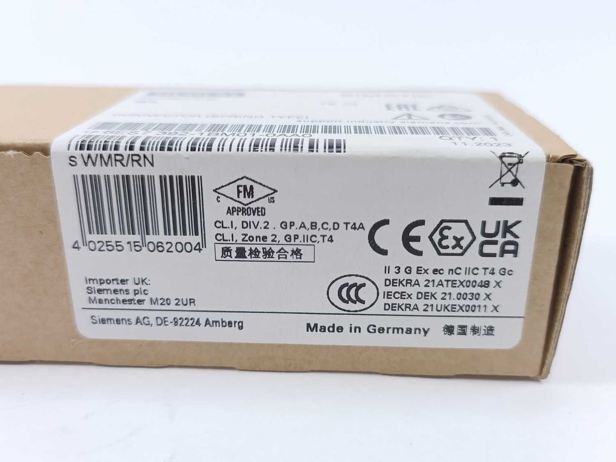 Siemens 6ES7392-1BM01-0AA0 SIMATIC Connector (Spring Type)