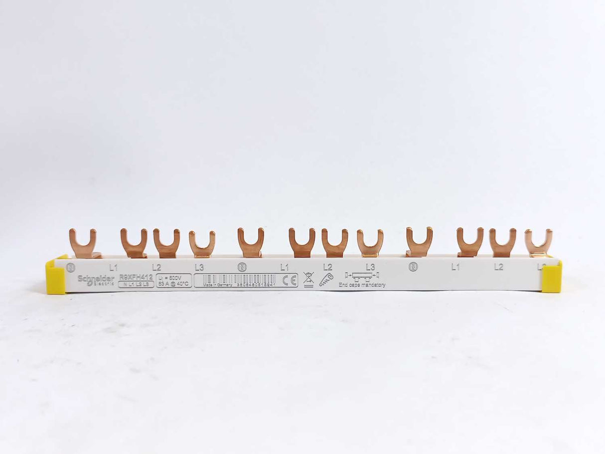 Schneider Electric R9XFH412 Comb Busbar 4P 12mod 63A N-L1-L2-L3 Batch 5pcs.