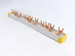 Schneider Electric R9XFH412 Comb Busbar 4P 12mod 63A N-L1-L2-L3 Batch 5pcs.