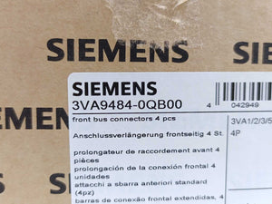Siemens 3VA9484-0QB00 Front Bus Connectors Batch 4pcs.