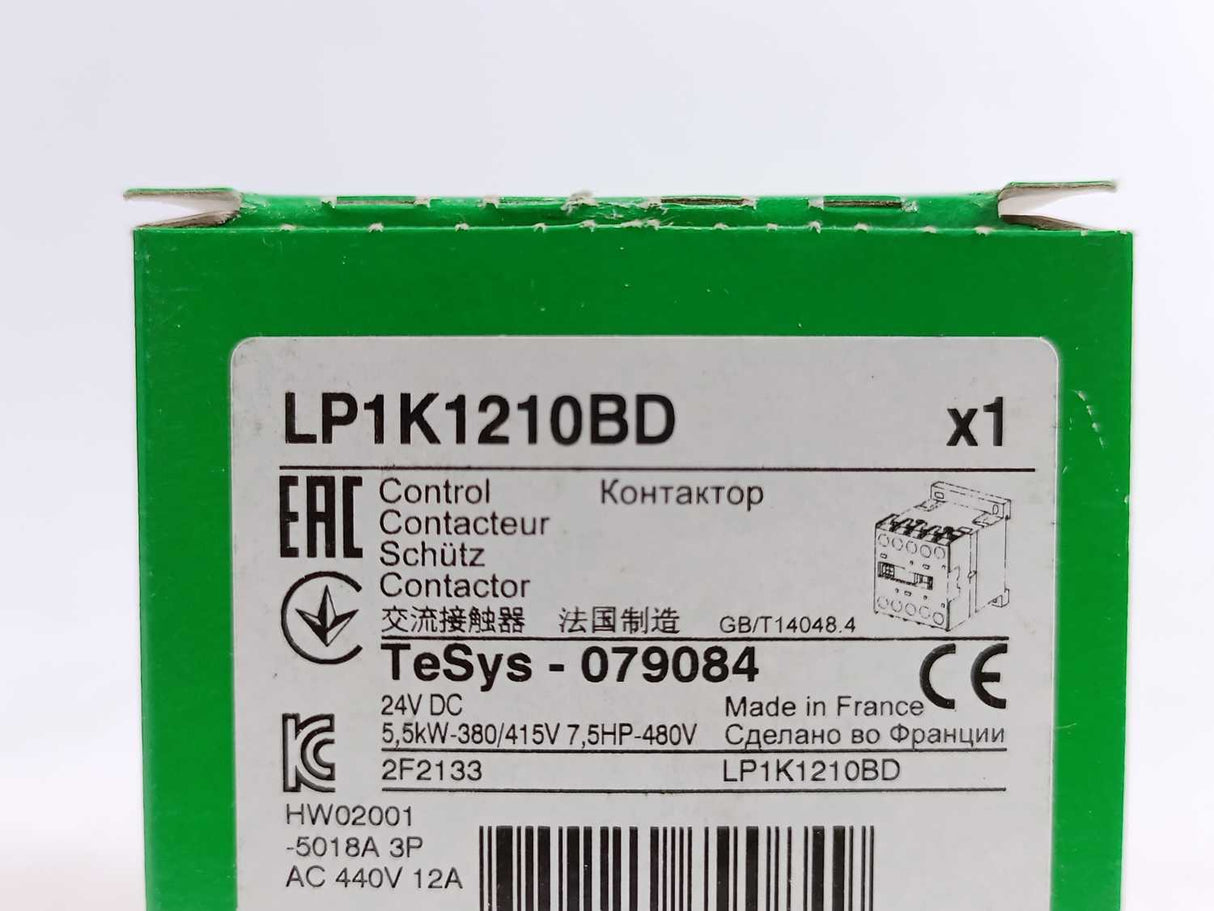 Schneider Electric LP1K1210BD Contactor 3-Pole