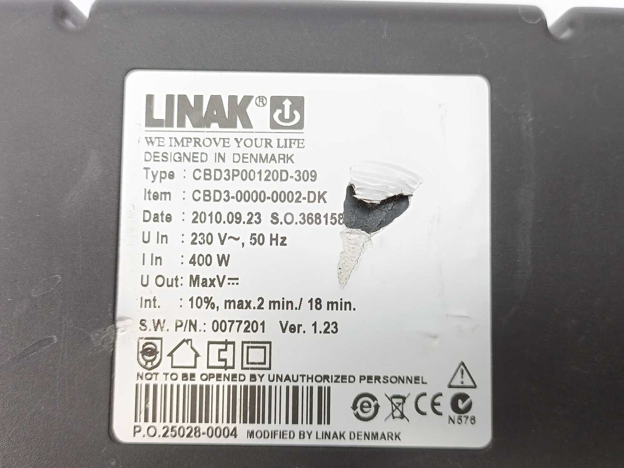 LINAK CBD3-0000-0002-DK CBD3P00120D-309 Control Box 0077201