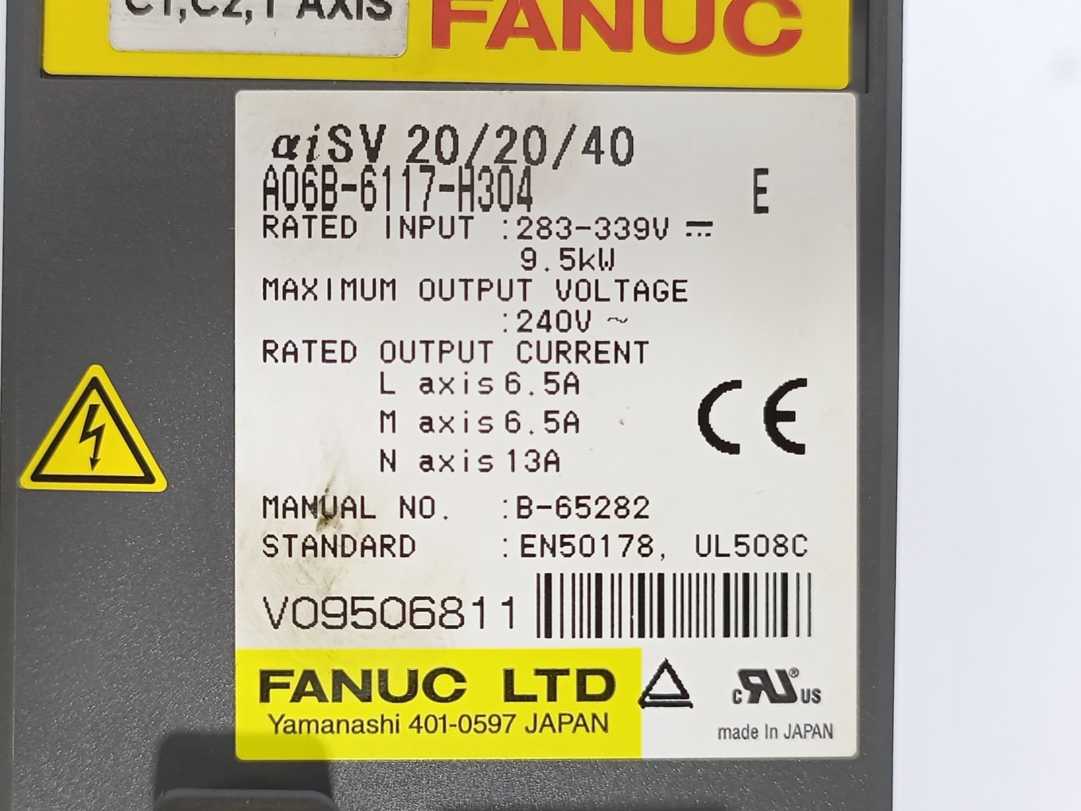 Fanuc A06B-6117-H304 Alpha i Power Supply Module