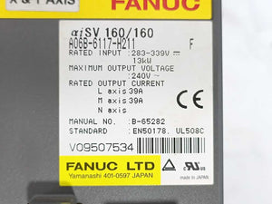 Fanuc A06B-6117-H211 Servo Amplifier 2 Axis Alpha i Servo Module