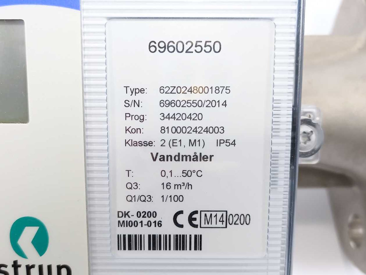 Kamstrup 65-2-CKCE 819 MULTICAL 62 Water Meter DN50x270mm
