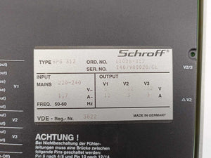Schroff 11006-317 SPG 312 AC/DC Linear Regulator
