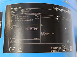 Endress+Hauser 5W3B50-7UP7/0 Proline Promag W 300 Electromagnetic Flowmeter