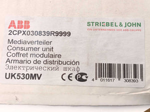 ABB 2CPX030839R9999 Consumer Unit