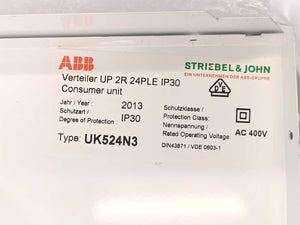 ABB 2CPX031282R9999 UK524N3 Consumer Unit