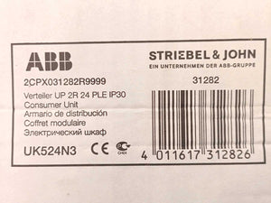 ABB 2CPX031282R9999 UK524N3 Consumer Unit