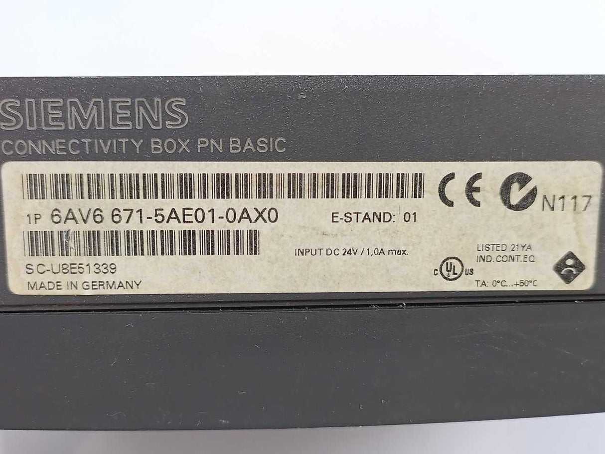 Siemens 6AV6671-5AE01-0AX0 Connectivity Box PN Basic