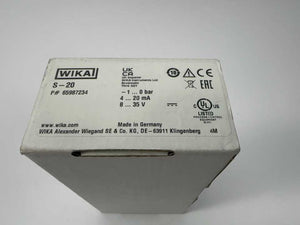 WIKA 65987234 S-20 Pressure Transmitter