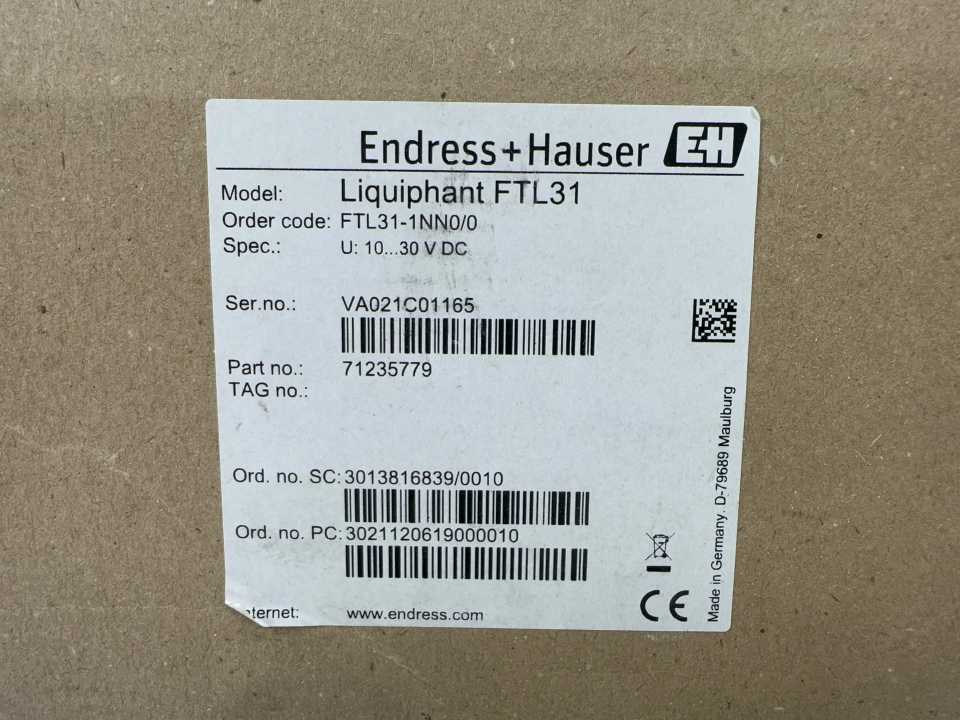 Endress+Hauser 71235779 Liquiphant FTL31