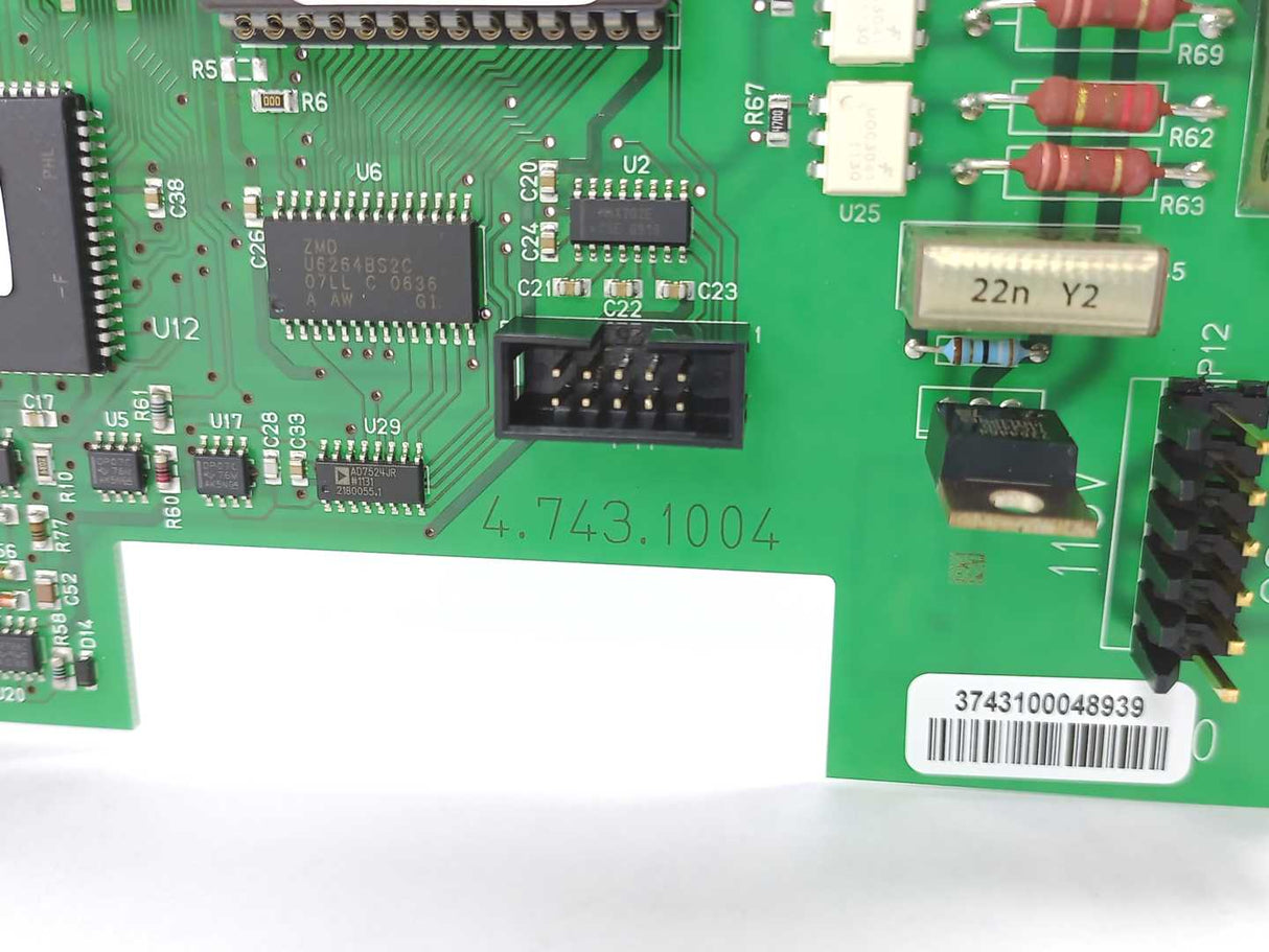 Metrohm 37431000 Main Board, 4.743.1004, 3743100048939