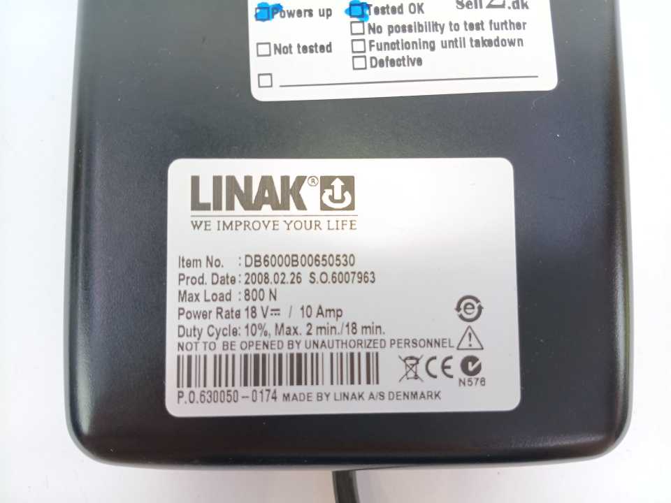LINAK DB6000B00650530 DB6 Linear Actuator