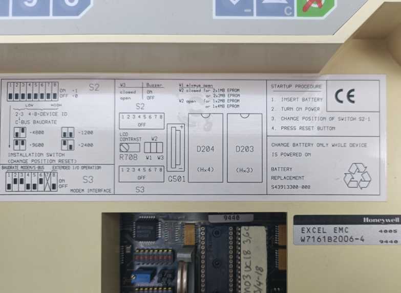 Honeywell W7161B2006-4 4005 Excel EMC