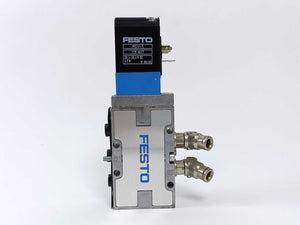 Festo 19779 MVH-5-1/8 B, Solenoid valve 2-10bar w/ 119807 MSV-3