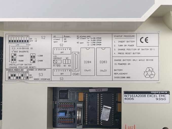Honeywell W7161A2008 4006 Excel EMC