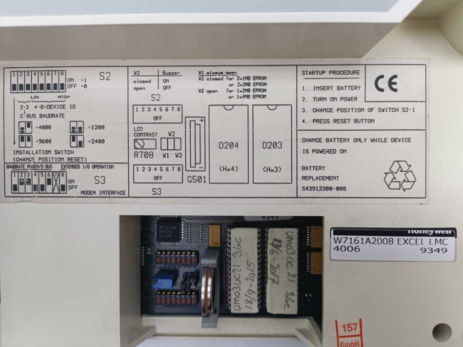 Honeywell W7161A2008 4006 Excel EMC