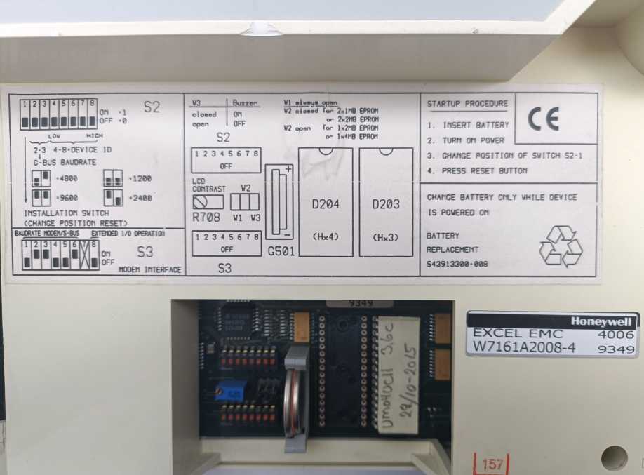 Honeywell W7161A2008-4 4006 Excel EMC