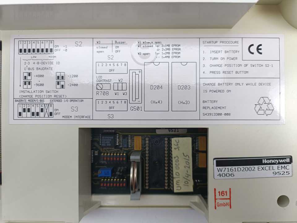 Honeywell W7161D2002 4006 Excel EMC