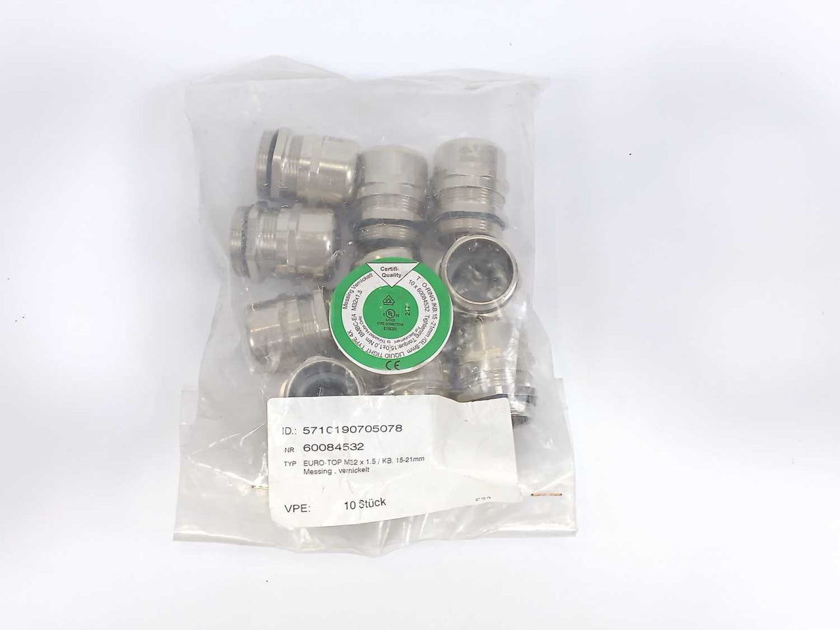 Unknown 5710190705078 EURO-TOP M32 x 1.5/ KB: 15-21mm Batch 10pcs.